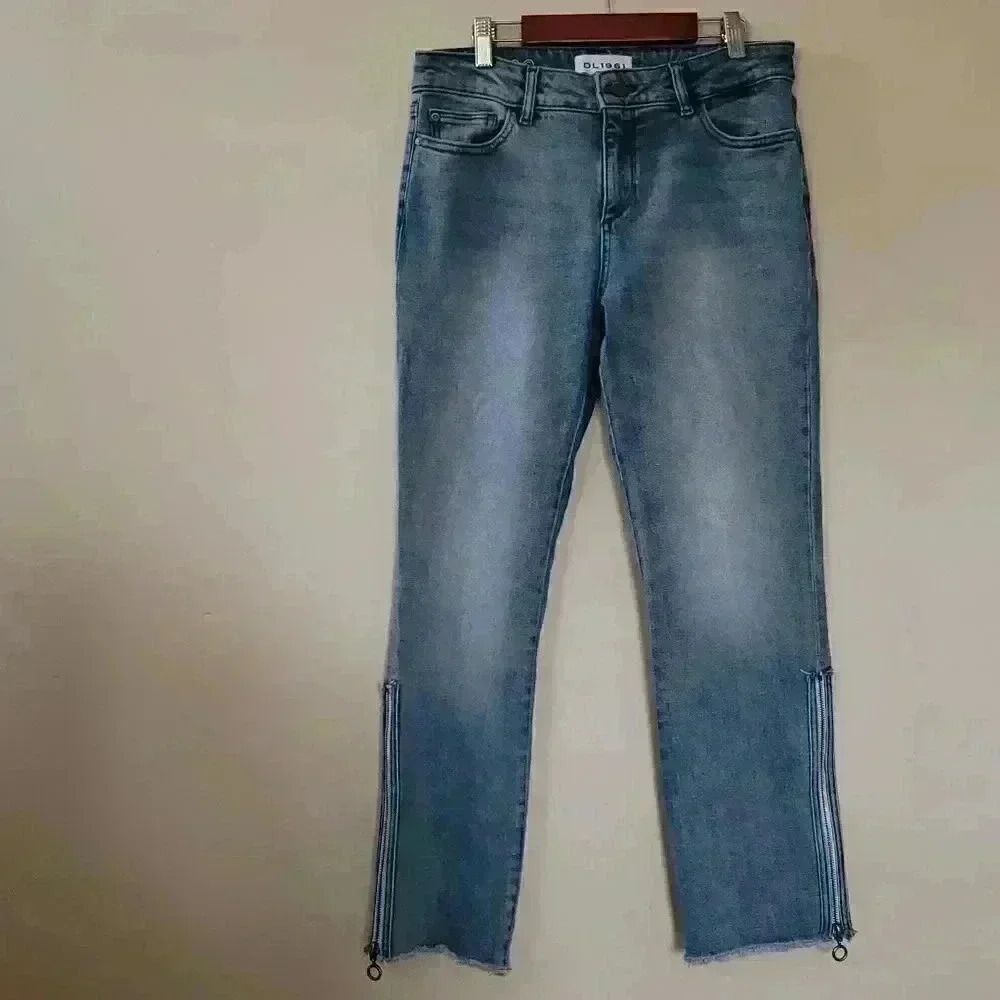 DL1961 Mara Instasculpt Straight Ankle Zip Jeans Size 28 - Picture 3 of 10